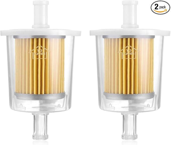 FUEL FILTERS INDUSTRIAL HIGH PERFORMANCE UNIVERSAL INLINE GAS FUEL LINE 3/8" 2 Pack