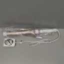 Conair Double Ceramic 1 -Inch Long Barrel Curling Iron, 1 -Inch Barrel Creates Soft Waves, Hair Waver for Use on Medium & Long Hair, White/Rose Gold