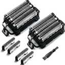 Replacement Blades and Foil for Panasonic ARC5 5-Blade for WES9032P ES9032 ES9034 ES9036 ES9038 Shavers Fits Models ES-LV61, ES-LV65, ES-LV67, ES-LV95, ES-LV97 (2 Pack)