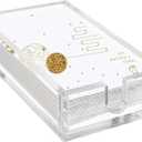 Acrylic Guest Towel Napkin Holder, 0.37Inch Thickness Clear Paper Towel Tray, Rectangle Napkin Holders for Kitchen, Dining Room, Bathroom (9.05"L x 5.51"W x 2.56"H)