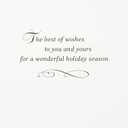 Hallmark Christmas Cards Boxed with Envelopes, Happy Holidays (40 Blue Holiday Cards)