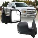 Right Passenger Side Door Mirror Assembly Compatible with Ford F150 2015 2016 2017 2018 2019 2020 with Turn Signal, Power Heated, Blind Spot Glass, Temperature Sensor Replace FL3Z17682CB (8 Pins)