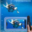 Lamicall Waterproof Phone Pouch Case - [2 Pack][Easy Lock & Heavy Duty] IPX8 Water Proof Cell Phone Dry Bag for Beach, Gift Protector for iPhone 17 16 15 14 13 12 11 Pro Max Plus Air, Galaxy S25, 4-7"