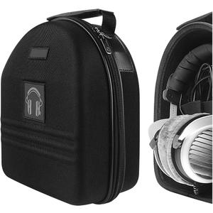 Geekria Shield Case for Large-Sized Over-Ear Headphones, Replacement Protective Hard Shell Travel Carrying Bag with Cable Storage, Compatible with Audio-Technica ATH-AD990X, AKG K701 (Black)