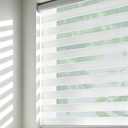 Color-Matched Custom Cordless Zebra Blinds, Light Control for Day and Night, Privacy Light Filtering Dual Layer Window Shade, Energy-Saving Cordless Zebra Blinds for Windows, Window Shade, 27"W x 48"H