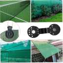Shade Net Clip - Shade Cloth Plastic Clips Garden Tools Accessories Grommets Fabric Sunshade UV Resistant for Net, Mesh, Cover, Sunblock in Garden Backyard Greenhouse, Black (100PCS)