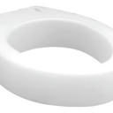 Carex Elongated Hinged Toilet Seat Riser, Adds 3.5 Inches of Height to Toilet, 300 Pound Weight Capacity, Raised Toilet Seat