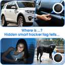 Mini GPS Tracker for Vehicles for Android, Hidden Car Location Tracker w/Magnetic Case, Mini Tracker Tag Item Finder for Google Find Hub Find My Device No Monthly Fees, Black