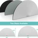 Changshade Arch Window Shades Blackout,Half Moon(Radius:36") Blackout Pleated Window Shades, Half Circle No Drill Cellular Shades for Windows, Easy Cut and Install, 36"*72"-1pcs