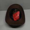 Toulite 4 Pcs Western Outfits for Men Cowboy Tassel Vest Hat Belt Buckle Paisley Bandana for Halloween Cosplay (Small, Brown,Coffee,Red)