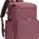 CEI-CEI Neoprene Diaper Bag Backpack Large Newborn Baby Maternity Bags Waterproof Travel Backpack for Mom Dad with Insulated Pockets,Changing Pad (Pink)