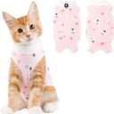 Cat Recovery Suit Female, Breathable Cat Onesie After Surgery Female for Abdominal Wounds or Skin Diseases, Surgery Recovery Suit Kitten Onesie After Spay Wear Anti Licking (Small, Koala)