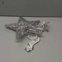 Kurt Adler 10-Inch Silver Star Treetop with 10 Mini UL Lights