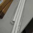 AIZESI 41-124 Inch Heavy Duty White Tension Curtain Rod - No Drilling, Adjustable, Rust-Resistant for Outdoor, Living Room, Window, Bathroom