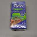 Ziploc Sandwich and Snack Bags, Easy Open and Close, Plastic Food Storage Bags, 105 Bags Total, 105 Count