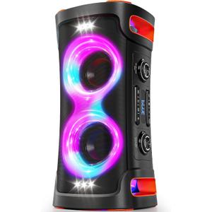 Party Bluetooth Speaker: 300W Peak Powerful Loud Stereo Sound Deep Bass, Large Portable Wireless Speakers with Subwoofer, TWS Dynamic Light Show 15H Playtime for Outdoor Camping Backyard Beach
