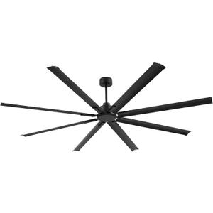 96-inch industrial ceiling fan, 6-speed garage ceiling fan with remote control, 8 aluminum blades, large ceiling fan with a quiet reversible DC motor suitable for garages, gyms, and offices.
