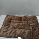 Dog Crate Pad Washable, Plush Anti-Slip Crate Mat for Medium Dogs, Cushioned Kennel Pad for Metal Dog Kennels, 30 x 20 Inch, Brown