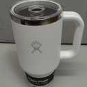 Hydro Flask 32 Oz Travel Tumbler with Handle, Lid and Straw - Insulated Stainless Steel in 32 Oz White