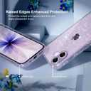 Choiche Compatible for iPhone 17 Case, Women Cute Clear Glitter Bling Sparkly Case, [2 x Diamond Camera Lens Protectors] [2 x Tempered Glass Screen Protectors] 6.3-inch (Glitter Clear)