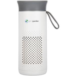 GermGuardian Portable Allergen Air Purifier for Small Spaces with USB Cable, Captures Dust, Pollens, Mold Spores, UV-C Light Helps Reduce Germs, 7 White, AC085