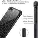 ZHEGAILIAN for iPhone 7/8/SE2/SE3 Case, Military-Grade Protection, All-Around Shockproof Corners, Anti-Scratch Phone Case for iPhone 7/8/SE2/SE3, Black Grey Leopard