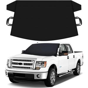 Autovir Truck Windshield Cover for Ice and Snow | SUV Snow Cover  Frost Cover Gives Protection from Snow and Ice | Car Cover for Snow | Winter Car Accessories | XLarge 72" x 43"