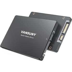 Vansuny 256GB SATA III SSD Internal Solid State Drive 2.5 Internal Drive Advanced 3D NAND Flash Up to 500MB/s SSD Hard Drive for PC Laptop