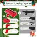 Alupssuc 3 Pcs Christmas Stocking Holders for Mantle, Christmas Stocking Hangers for Fireplace-Weighted Stocking Hooks for Mantel&Christmas Holiday Party Decoration-Santa Claus, Gift Car, Snowman