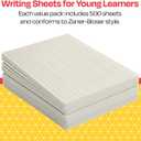 School Smart Zaner-Bloser Writing Paper, Handwriting Practice Lined Paper, Grade K Learning, 1-1/8 Inch Rule, 10-1/2 x 8 Inches, 500 Sheets