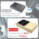 Supin Car Armrest Cushion - Multifunctional Faux Leather Armrest Cushion with Cup Holder, Phone Storage, and Ergonomic Design for All Seasons (Beige)