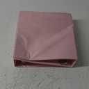 SUNEE 3 Ring Binder 3 Inch D Ring, Clear View Binder Three Ring PVC-Free (Fit 8.5x11 Inches) for School or Office Supplies, Pink, 2 Pack