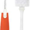 Multi-Purpose Bottle Cleaning Brush for Baby, Milk, Wine, Beer, Sport Water Bottles (Red)