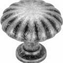 BEROSSA Antique Iron Cabinet Knobs Vintage Iron Drawer Knobs, 10 Pack 1-1/4 Inch, 2510 Single Hole Cabinet Pulls for Kitchen Cabinets Drawers Bedroom Dresser Cupboard Bathroom Vanity