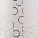 Aspen Creative 31304 Contemporary Drum (Cylinder) Shaped Spider Construction Lamp Shade in White with Circle Pattern, 8" wide (8" x 8" x 11")