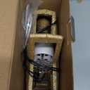 Christmas Tree Topper with 32.8FT Warm Light Cord and 6 Projection Modes, Christmas Star Tree Topper Built-in LED Rotating Projector Lights, 3D Glitter Christmas Tree Decorations (Gold)