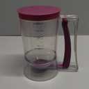 Pancake Batter Dispenser - 4-Cup Batter Dispenser with Squeeze Handle for Pancakes, Waffles, Muffins, and Crepes - Baking Tools (Purple) (900 ml)