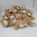 MorisMos Teddy Bear Bulk Packs - 6 Small Stuffed Animals for Baby Shower, Wedding Party - Light Brown