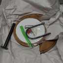 Gibson Home Gracious Dining 2-Tier Round Acacia Wood Serving Tray  Rustic Charcuterie Board Stand with Black Iron Handle  Tiered Party Platter, Dessert Display or Lazy Susan for Entertaining