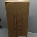 KINDLYF 52.76" Tall Narrow Bathroom Storage Cabinet with Doors and Adjustable Shelves Plastic Slim Bathroom Storage Organizers Small Space Saver for Laundry Room Dorm Kitchen Quick Assembly, White