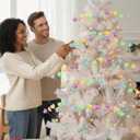 Suncalla 6 Pack Easter Tree Decorations Pastel Spring Decoration Easter Picks and Sprays Colorful Glitter Foam Hearts Picks for Vase Decor DIY Wedding Bouquet Flower Arrangement Home Centerpiece