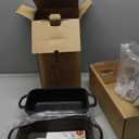 Cast Iron Loaf Pan with Lid 9x5 Inch, 2 in 1 Loaf Pans for Baking Bread, Even Heat Distribution for Sourdough, Homemade Bread 