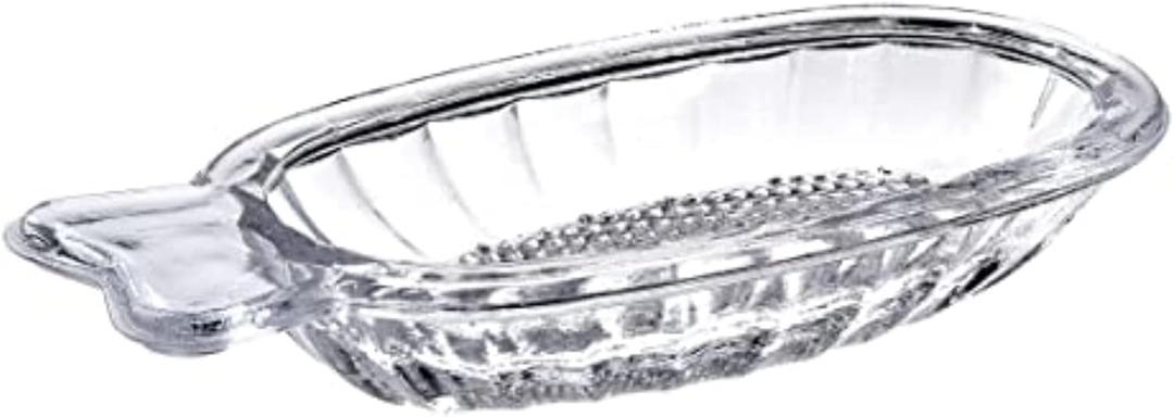 Glass Baby Food Grater, Transparent, Modern