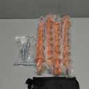 Phopich Ground Anchor Screw in, 4 Pack Spiral Trampoline Anchors with Nut and Tool Swing Set Anchors Tent Stakes High Wind Heavy Duty for Sheds, Carports, Mobile Home Orange