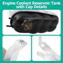 Engine Coolant Reservoir Tank, Coolant Expansion Reservoir Tank with Cap Compatible with Silverado 1500 Tahoe Sierra 1500 Yukon Escalade 2014 2015 2016 2017 2018 2019 2020 Replace# 603-973, 22856231