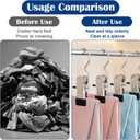 Boot Hanger Clips Hooks 50 Pcs, Heavy Duty Clothes Pins with 30 Pack Clips Portable Stainless Steel Clothespins Bulk Laundry Hooks for Closet Organizer Travel