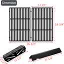 Genesis II E-310 Grill Replacement Parts 66095 Grates 66795 Flavorize Bars 66685 Heat Deflector for Weber Genesis ii Grill Parts GS4 GBS ii E-315 E-335 S-335 SE-310 Genesis 2 300 LX S-340 LX E-340