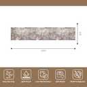 3x15 Ft Long Hallway Runner Rug Non-Slip Washable Wide Kitchen Runner | Modern Abstract Floor Carpet for Indoor Entryway, Bedroom, Living Room (Brown Beige,3x15)
