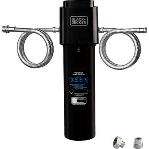 BLACK+DECKER Undersink Water Filter 10 | Reduces CHLORAMINE,Chlorine, Lead, PFAS, Bad Taste, Odor | Under Counter Water Filter Direct Connect to Kitchen Faucet | NSF/ANSI 42 Certified | 1 year