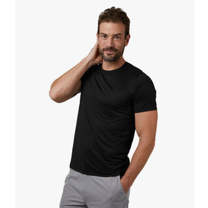 32 Degrees Men's Cool Classic Crew T-Shirt | Anti-Odor | 4-Way Stretch | Moisture Wicking L